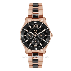 CHRIST VERRA Libera CV 12342L- 55 BLK Stainless Steel Strap