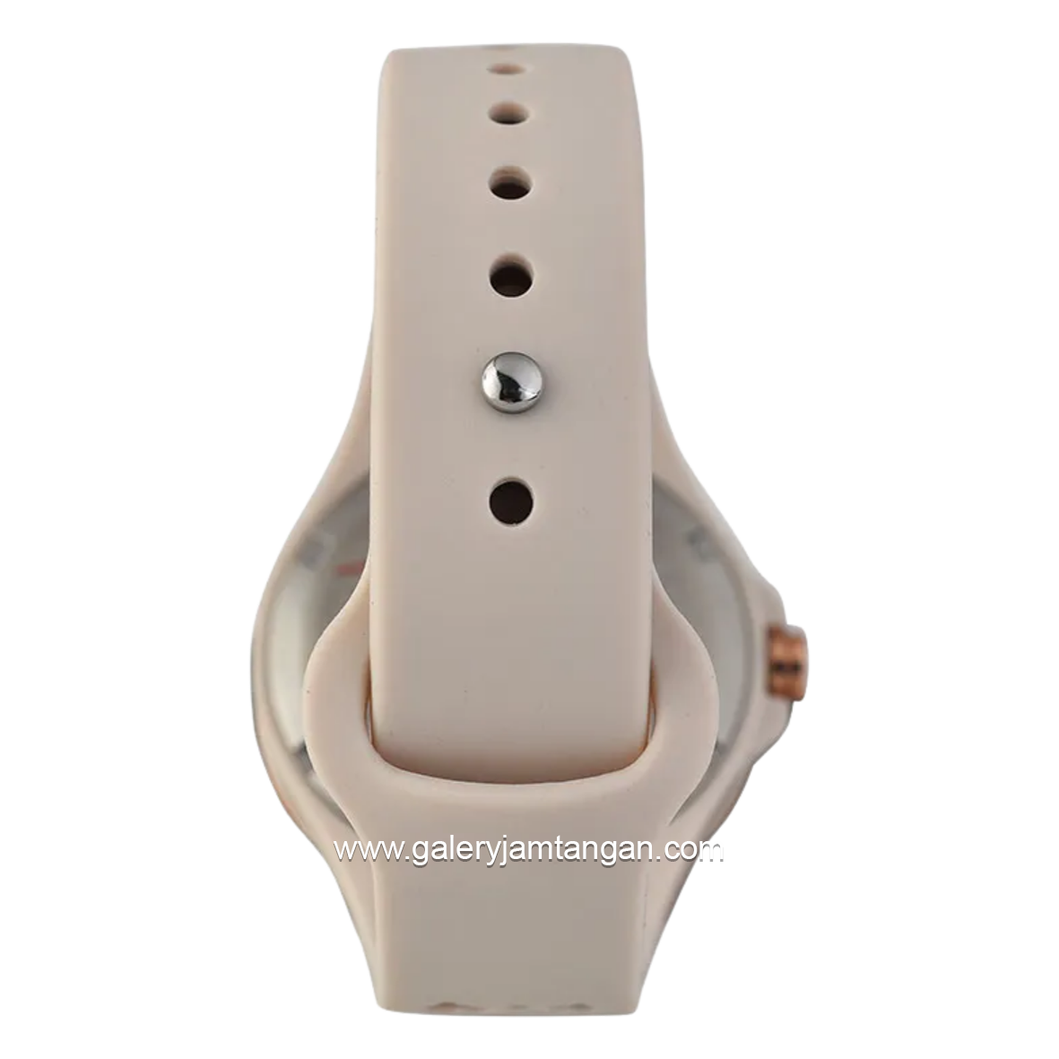 Alexandre Christie AC 2B04 BFRRGIV Cream Dial Cream Pattern Multifunction Rubber Strap
