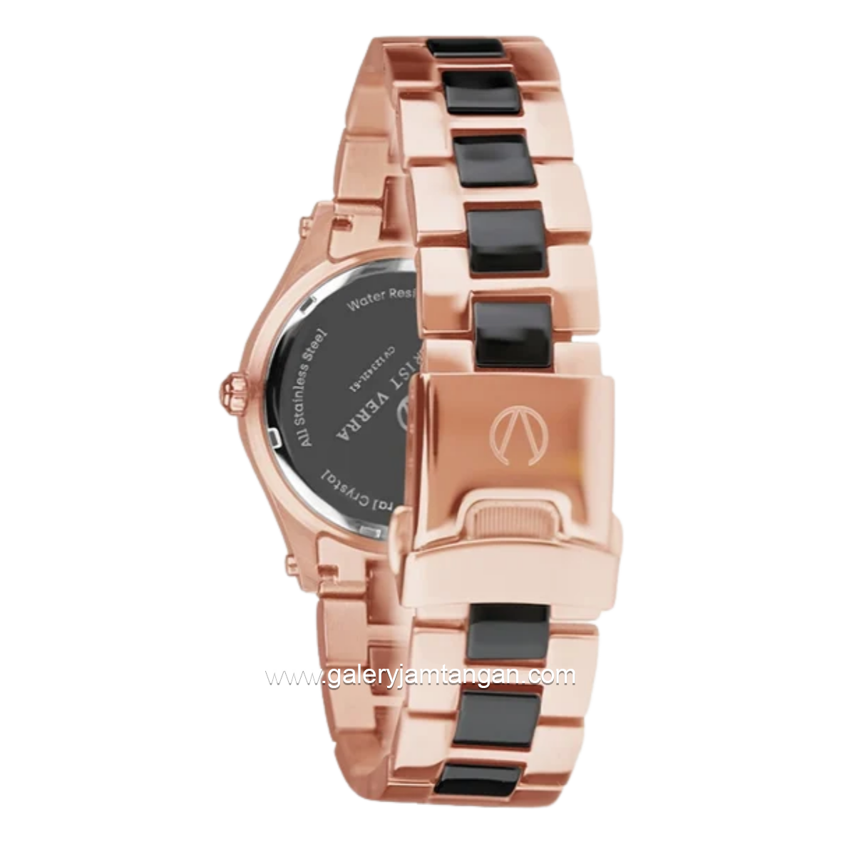 CHRIST VERRA Libera CV 12342L- 55 BLK Stainless Steel Strap