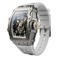 BENTLEY THE VIBRANCE BL-71-73 Automatic White Gold Rubber Strap