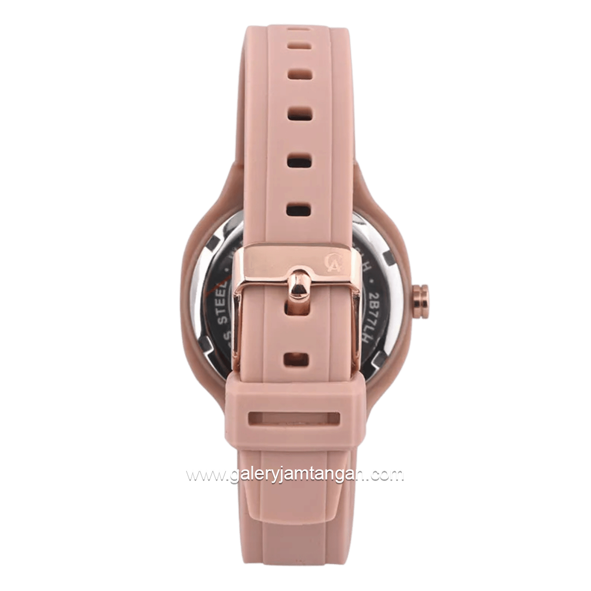 Alexandre Christie Passion AC 2B77 LH RRGLK Ladies Rose Gold Rubber Strap