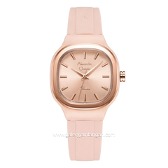 Alexandre Christie Passion AC 2B77 LH RRGLK Ladies Rose Gold Rubber Strap