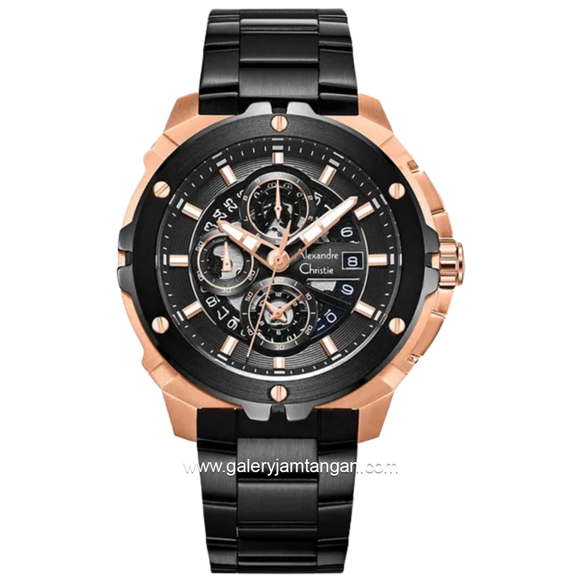 Alexandre Christie Chronograph AC F6695 MCFBRBA Stainless Steel Strap