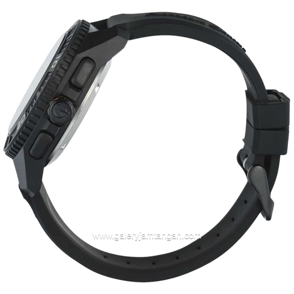 Alexandre Christie AC 9502 MHRIPBAYL Black Jarum Yellow Rubber Strap