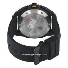 Alexandre Christie AC 9502 MHRIPBAYL Black Jarum Yellow Rubber Strap