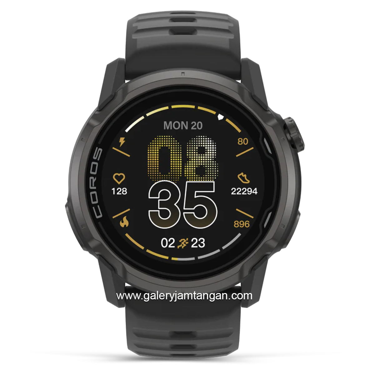 Coros Apex 4 Black Silicone Strap 42 MM