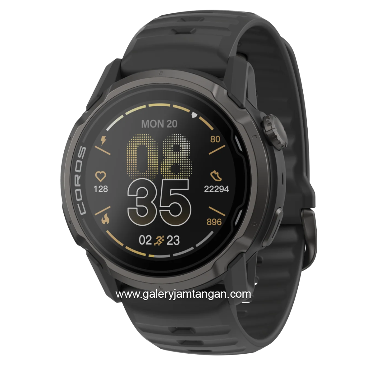Coros Apex 4 Black Silicone Strap 42 MM