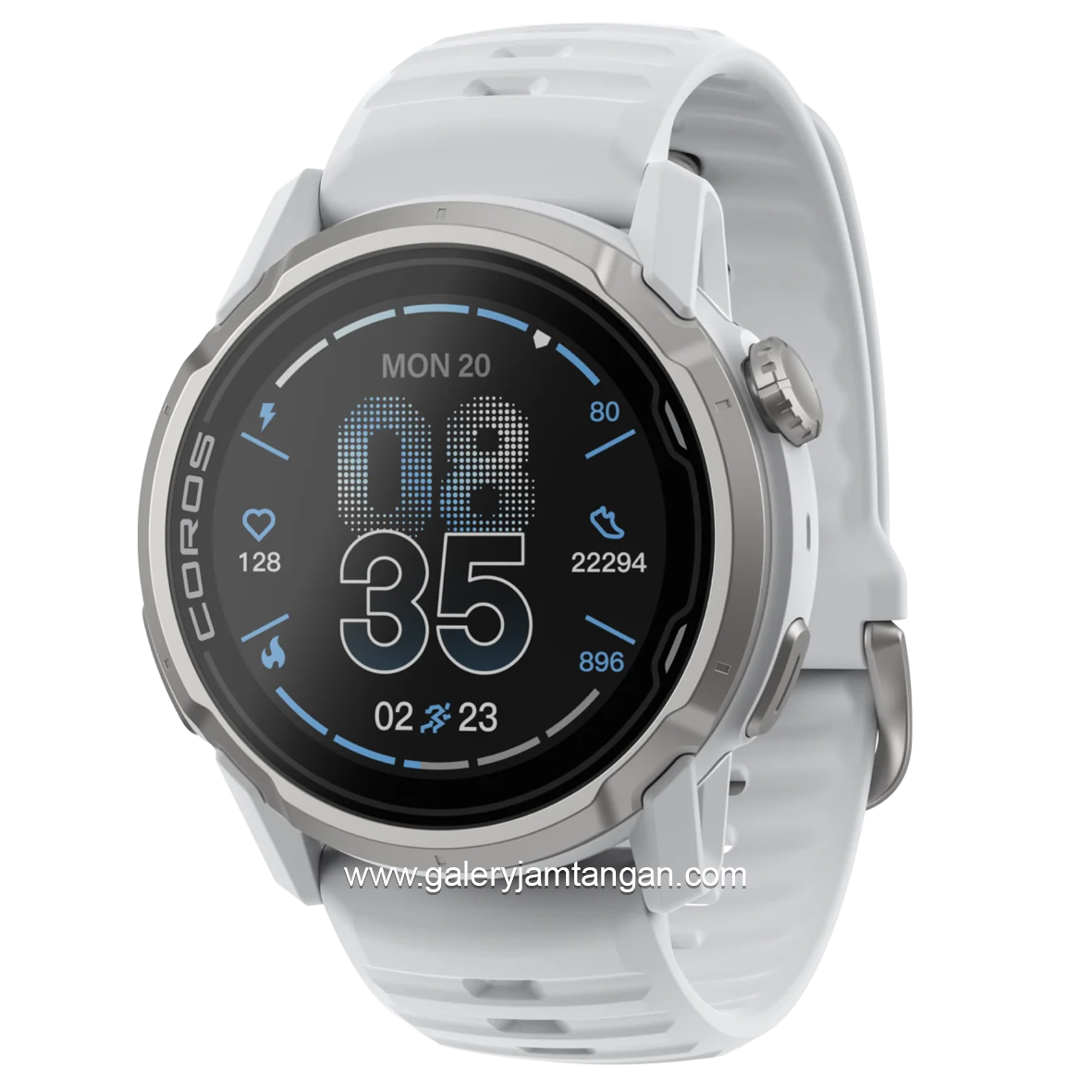 Coros Apex 4 White Silicone Strap 42 MM