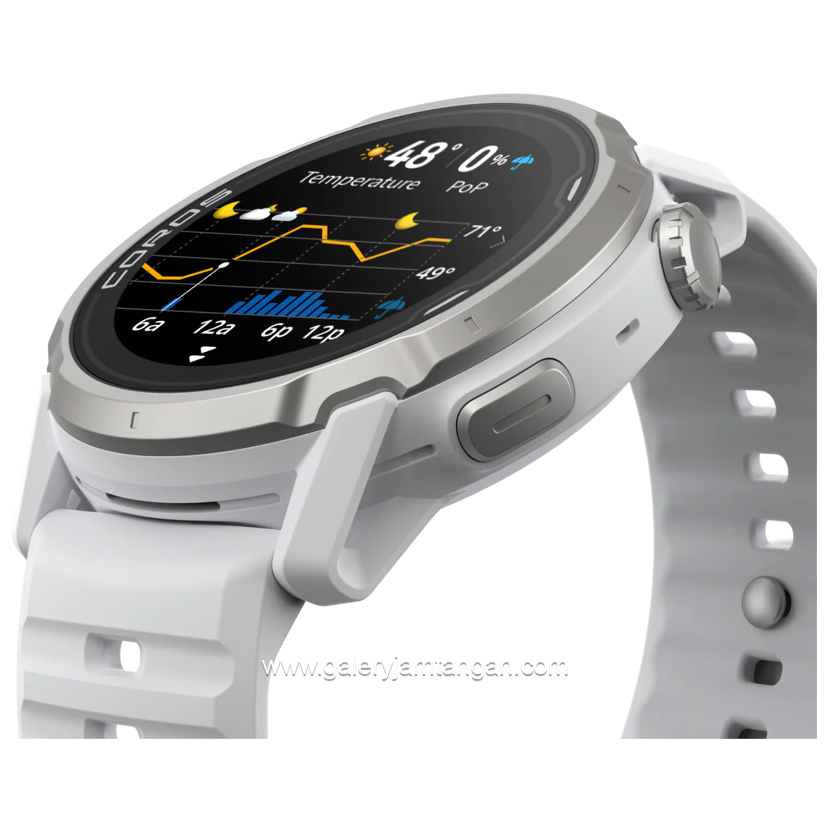 Coros Apex 4 White Silicone Strap 42 MM