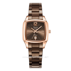 Alexandre Christie Passion AC 2454 LDBROBORG Brown Dial Brown Stainless Steel Strap