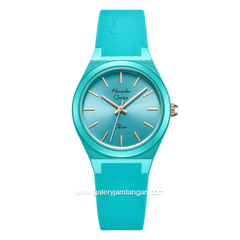 Alexandre Christie Passion AC 2A07 LH RRGLB Light Blue Dial Light Blue Rubber Strap