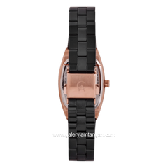 Alexandre Christie Passion AC 2B53 LD BBRDG Black Dial Black Stainless Steel Strap