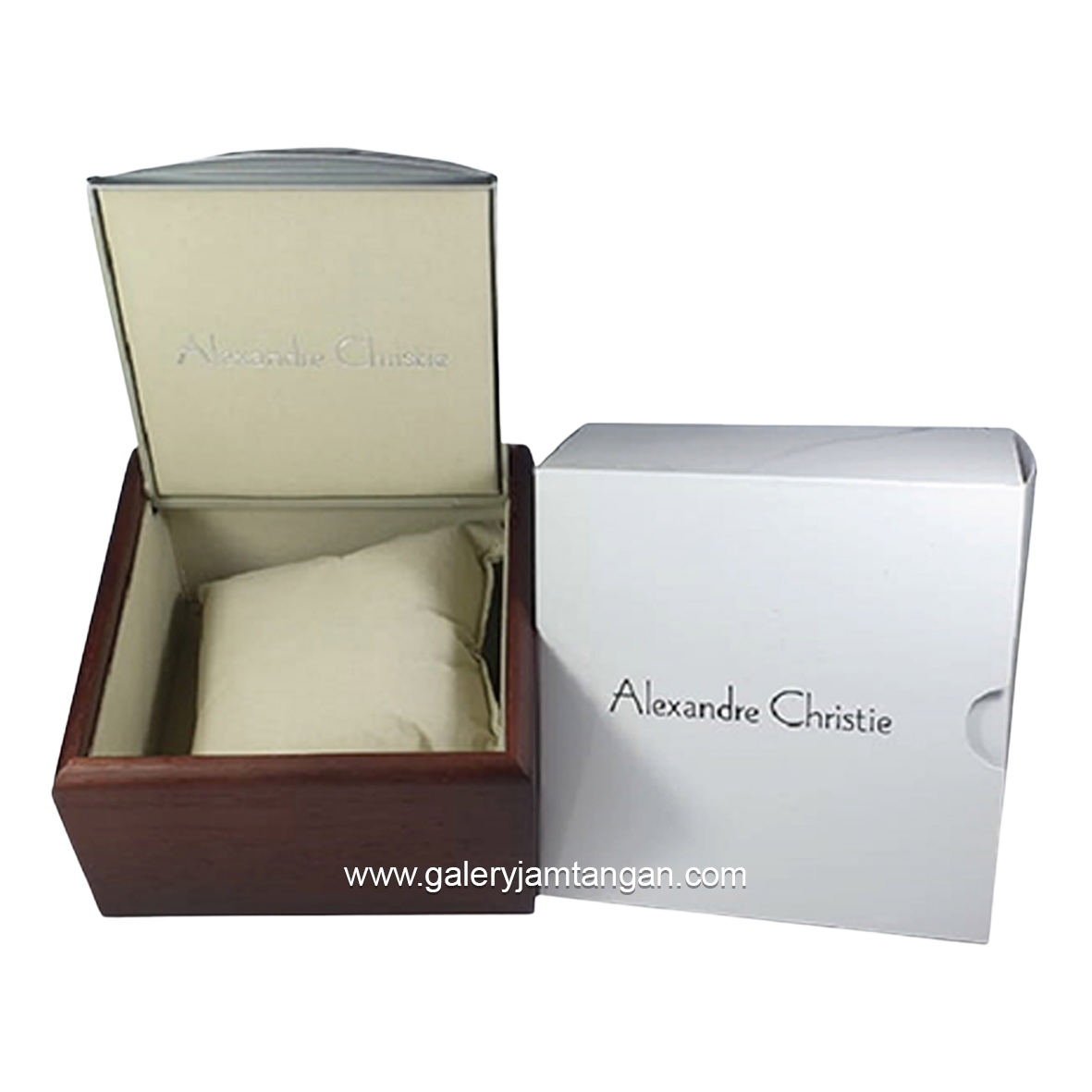 Alexandre Christie AC F8493 MSLSSBA Black Dial Black Leather Strap