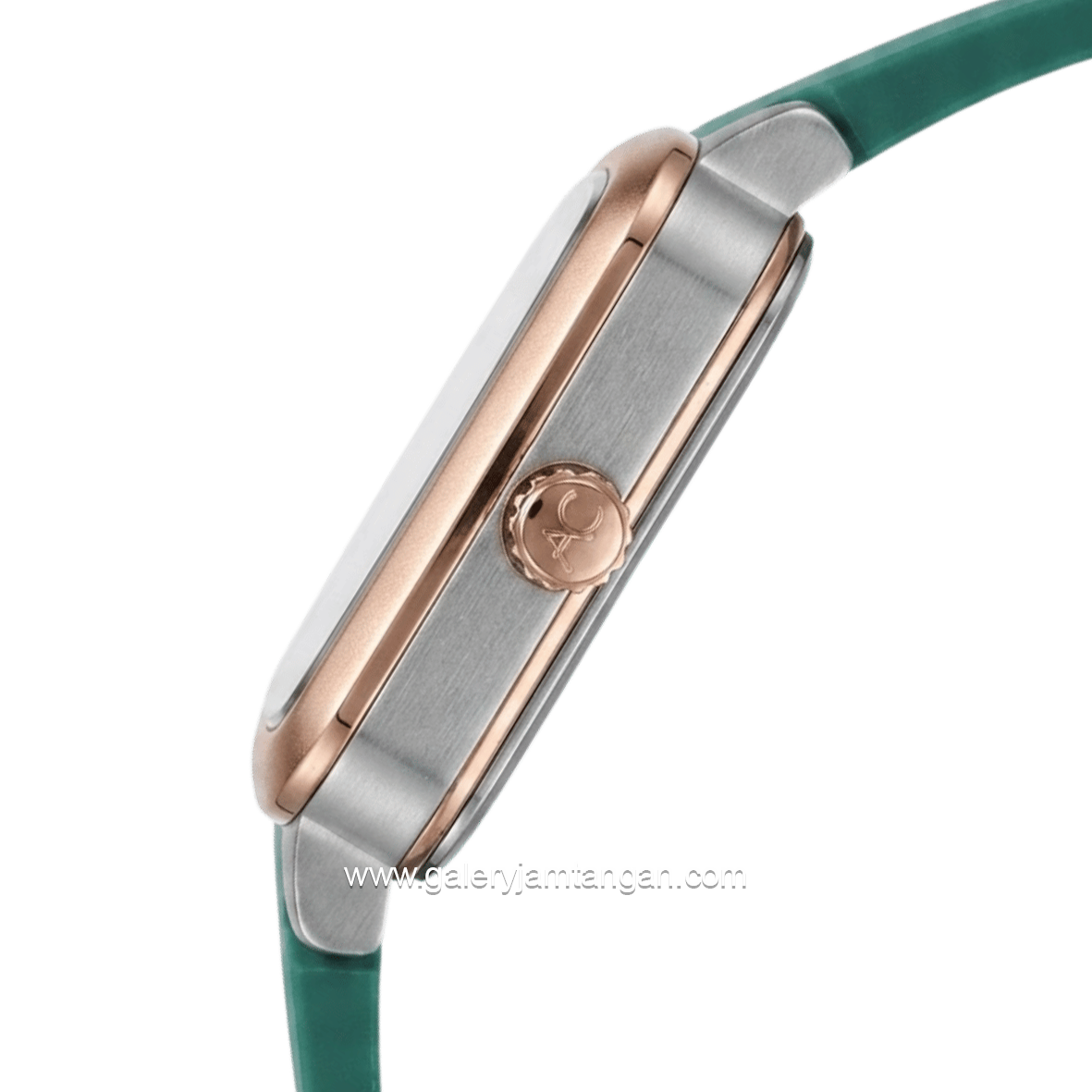 Alexandre Christie Passion AC 2A08 LH RRGDN Green Dial Green Rubber Strap
