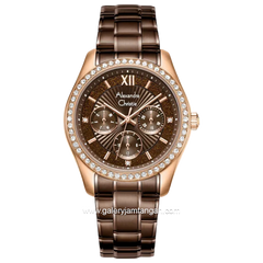 Alexandre Christie ACF 2645 BF Brown Rosegold Stainless Steel Strap