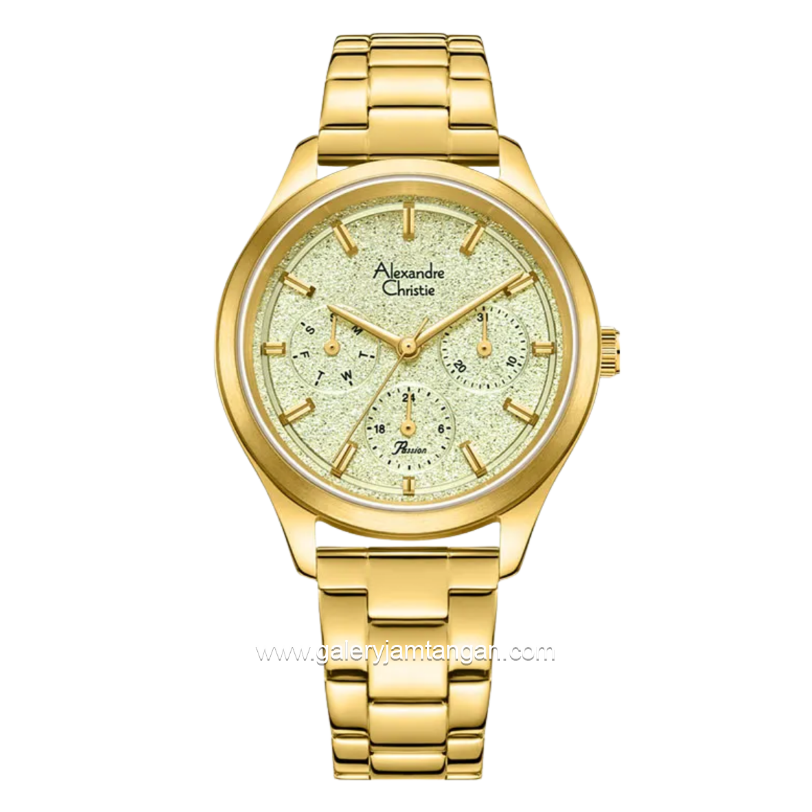 Alexandre Christie AC 2A93 BFBGPIV GOLD Stainless Steel Strap