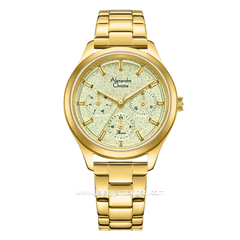 Alexandre Christie AC 2A93 BFBGPIV GOLD Stainless Steel Strap