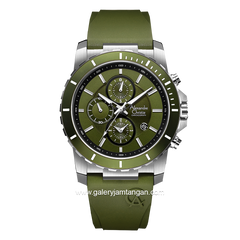Alexandre Christie AC 6141 MC Green Silver Rubber