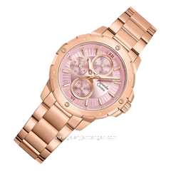 Alexandre Christie AC 6410 BF BRGPN-2 Pink Dial Rose Gold Stainless Steel Strap