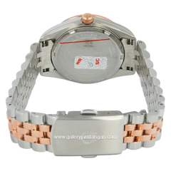 Alexandre Christie AC 5014 LEBTRGN Green Dial Dual Tone Stainless Steel Strap