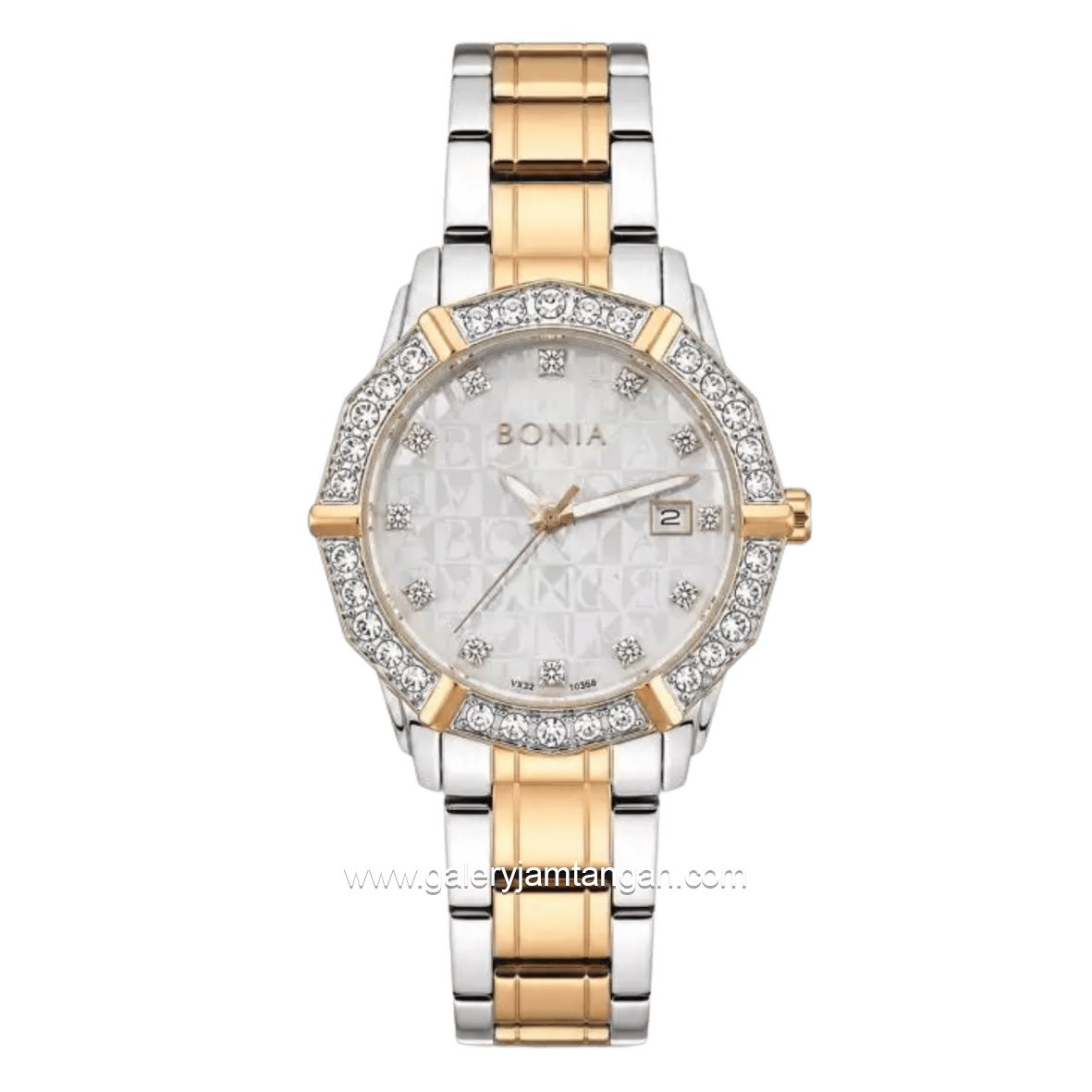 BONIA ROSSO BNR10988-2617S Silver Combi Rose Gold Dial White Stainless Steel Strap