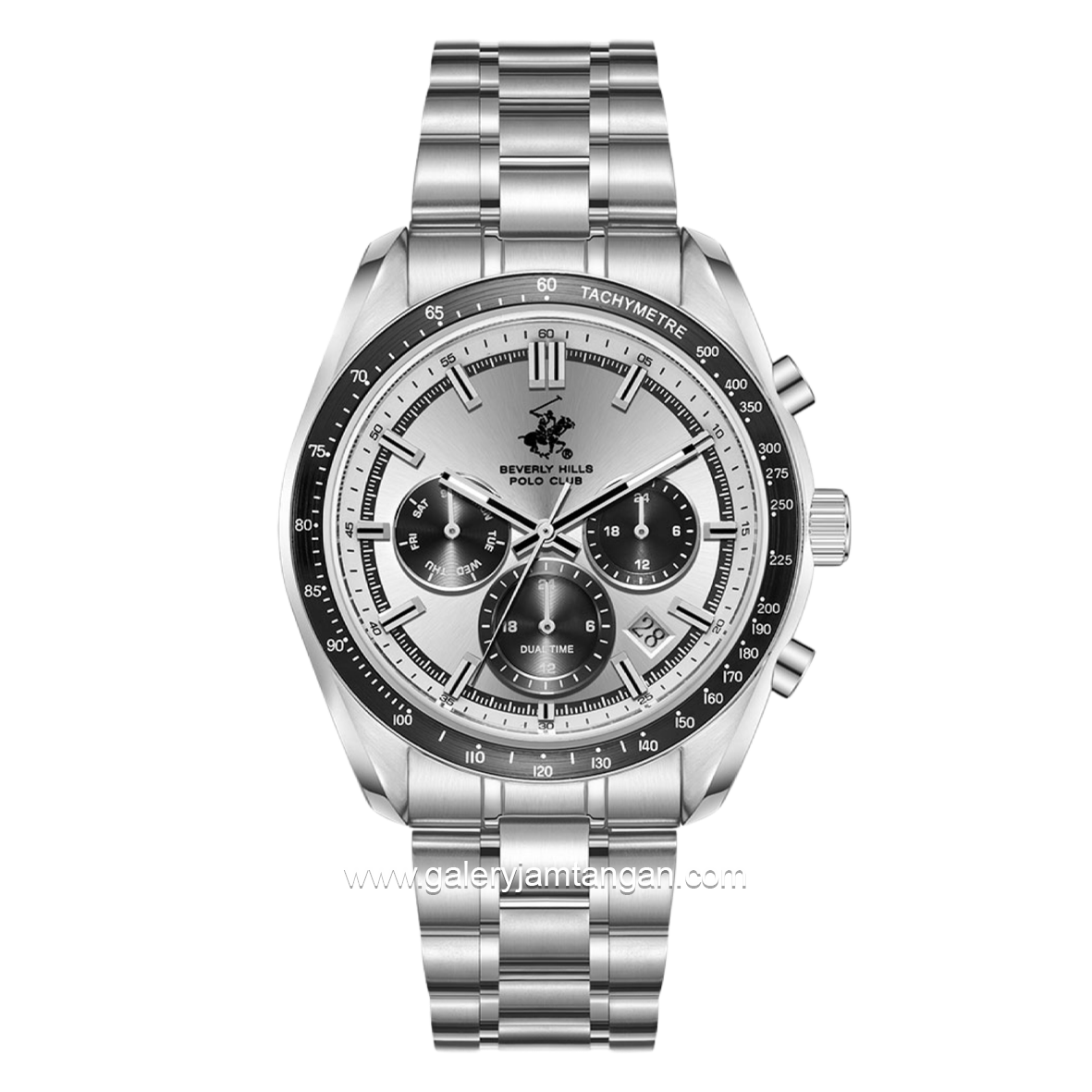 BEVERLY HILLS POLO CLUB BHPC BP3814X.330 Silver Stainless Steel