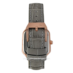 Alexandre Christie Multifunction AC 2B18 BFLRGSLGR Grey Rosegold Leather Strap