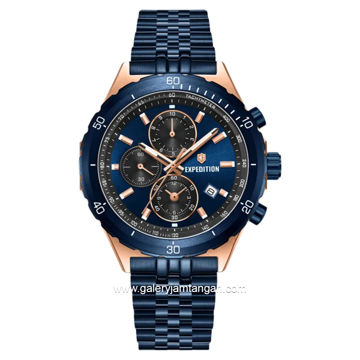 Expedition E 6870 MC Blue Rosegold Stainless Steel