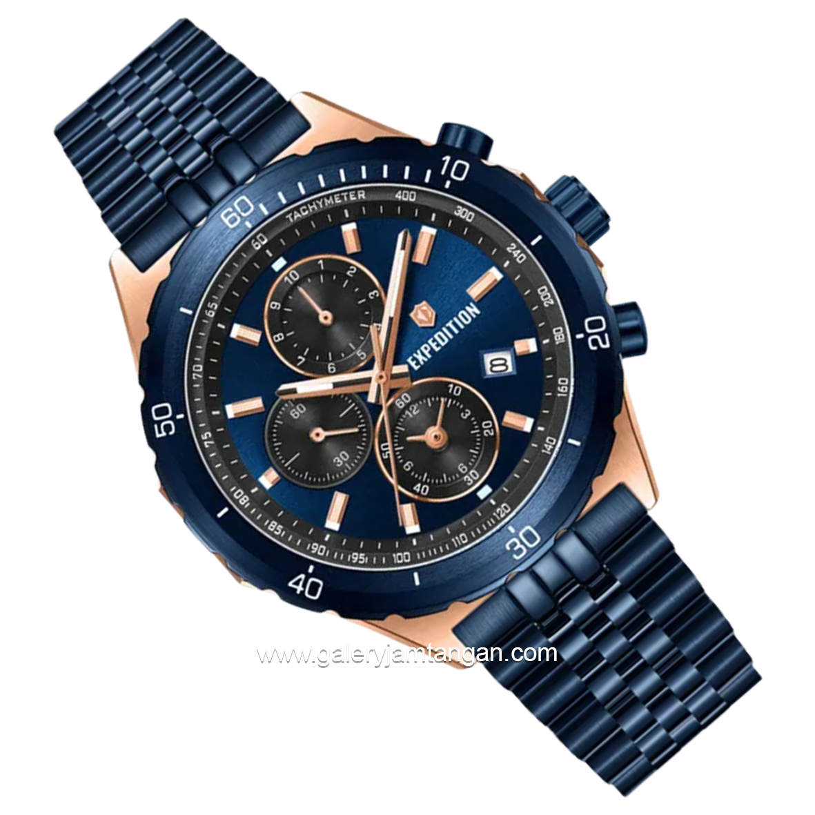Expedition E 6870 MC Blue Rosegold Stainless Steel