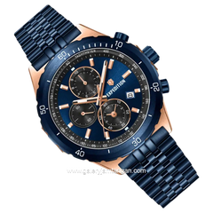 Expedition E 6870 MC Blue Rosegold Stainless Steel