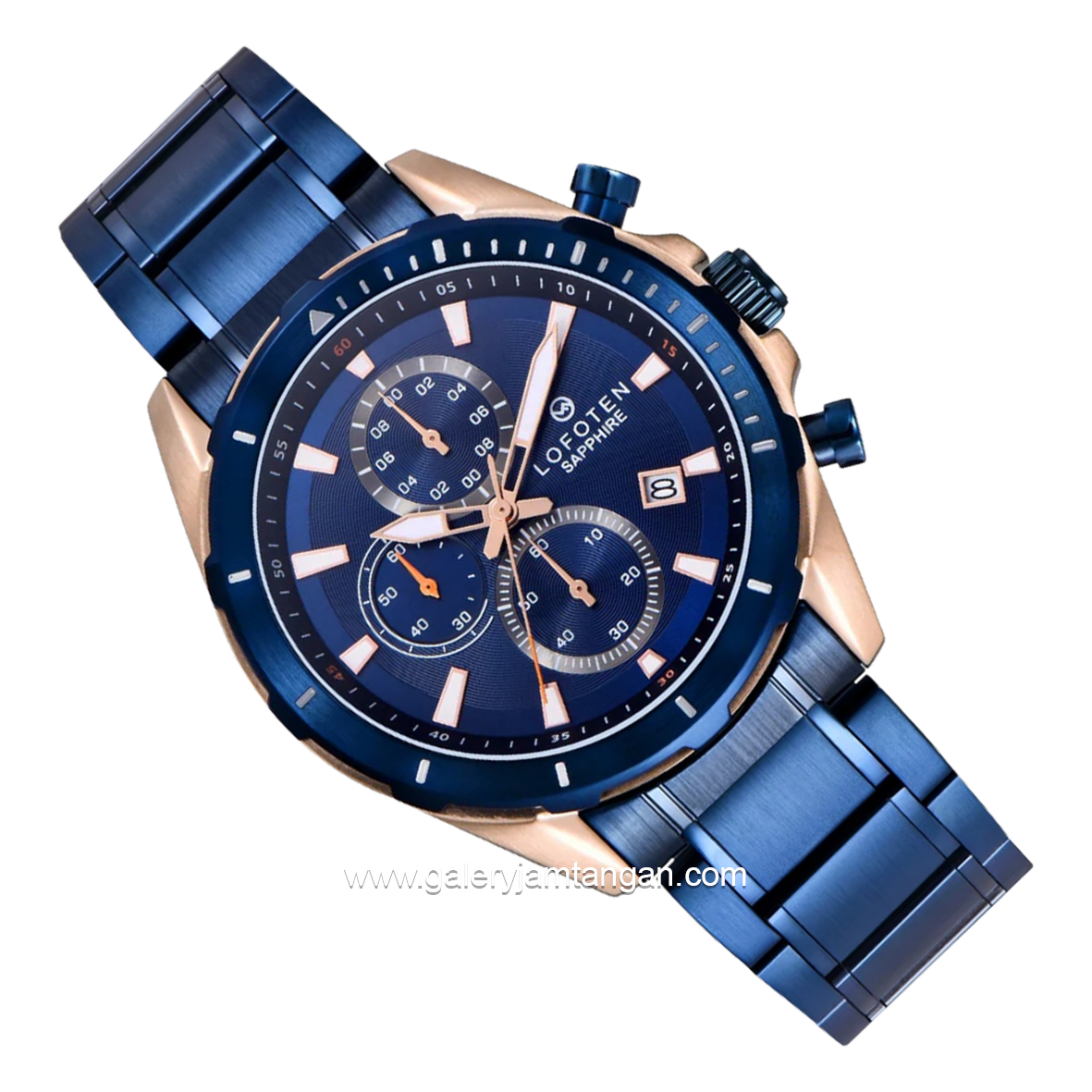 LOFOTEN F-6515MC Blue Rosegold Stainless Steel