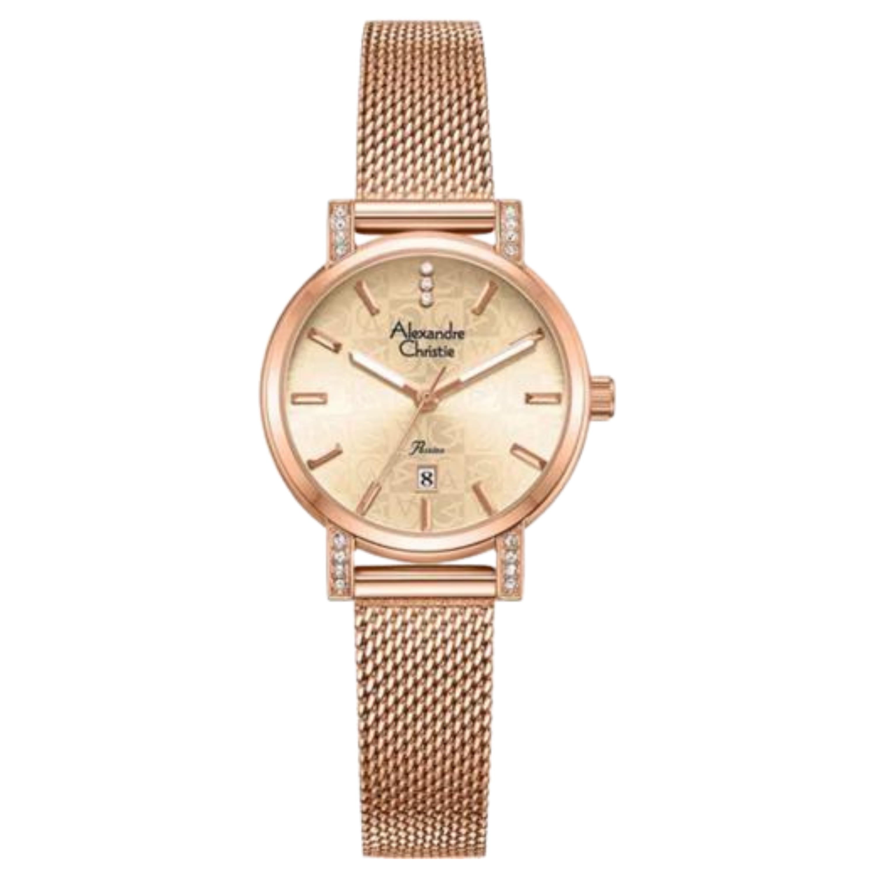 Alexandre Christie Passion AC 2C20 LD Ladies Mesh Stainless Steel Strap