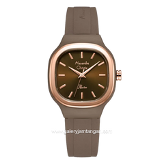 Alexandre Christie Passion AC 2B77 LH RRGBO Brown Dial Brown Rubber Strap
