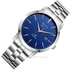 Alexandre Christie Primo Steel AC 1007 MDBSSBU Silver Dial Blue Stainless Steel Strap