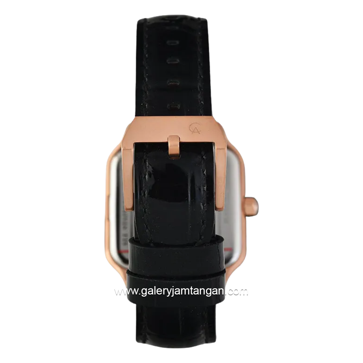 Alexandre Christie Multifunction AC 2B18 BFLRGSLBA Black Rosegold White Leather Strap