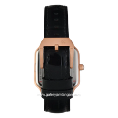 Alexandre Christie Multifunction AC 2B18 BFLRGSLBA Black Rosegold White Leather Strap