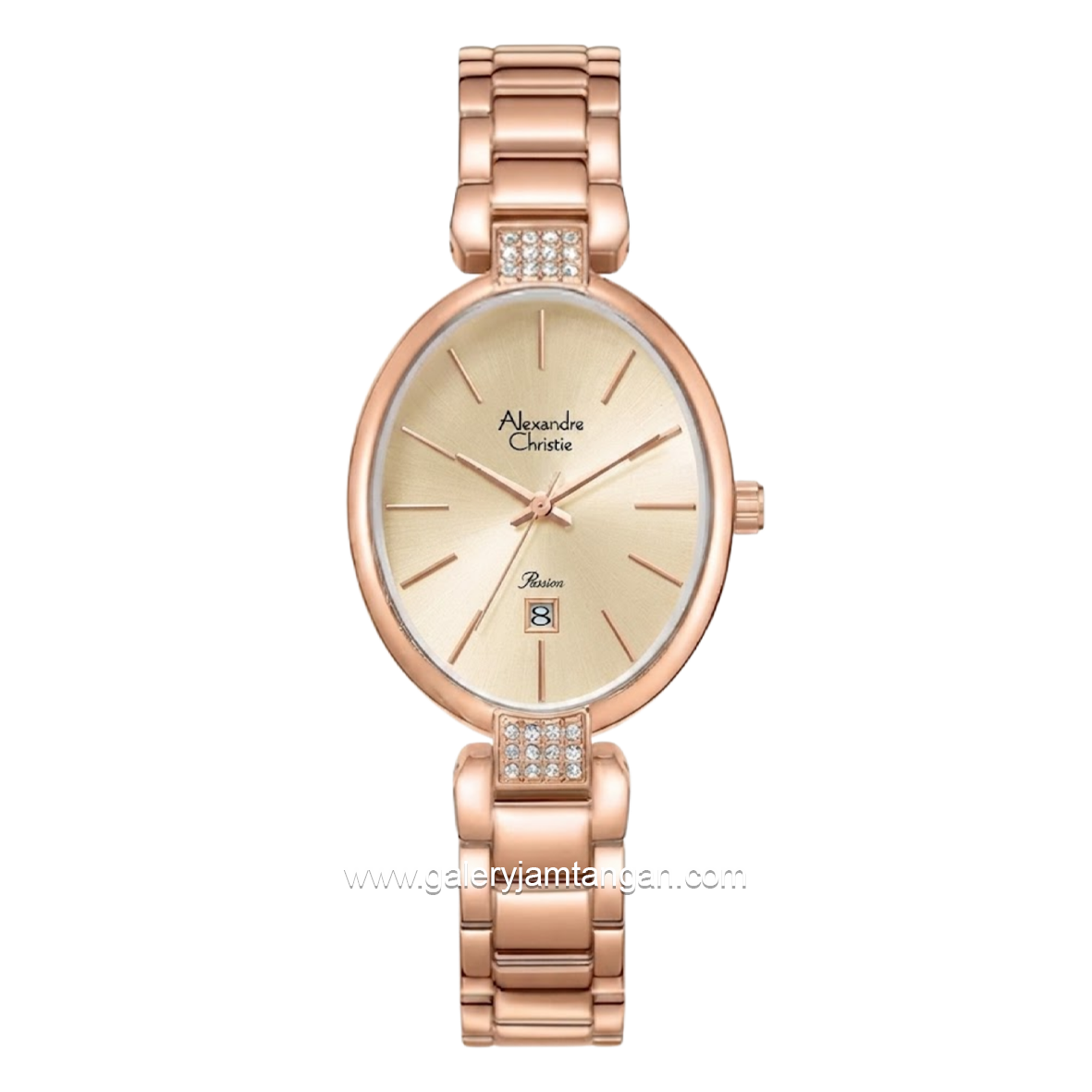 Alexandre Christie Passion AC 2C21 LDBRGBG Dial Rose Gold Stainless Steel Strap