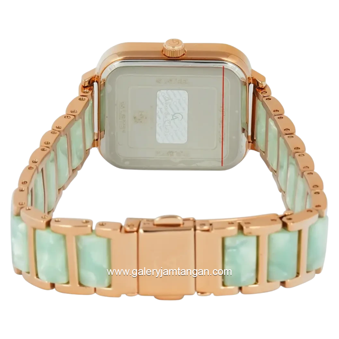 Alexandre Christie Passion AC 2C14 BFBRGLN Rose Gold Dial St Steel Acetate Strap