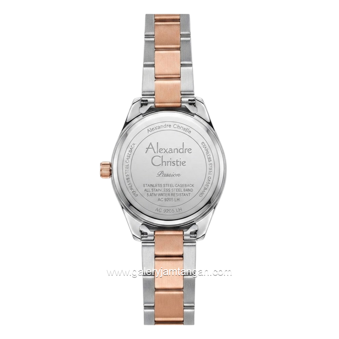 Alexandre Christie Passion AC 2C18 LHFTRLG Rose Gold Dial Dual Tone Stainless Steel Strap
