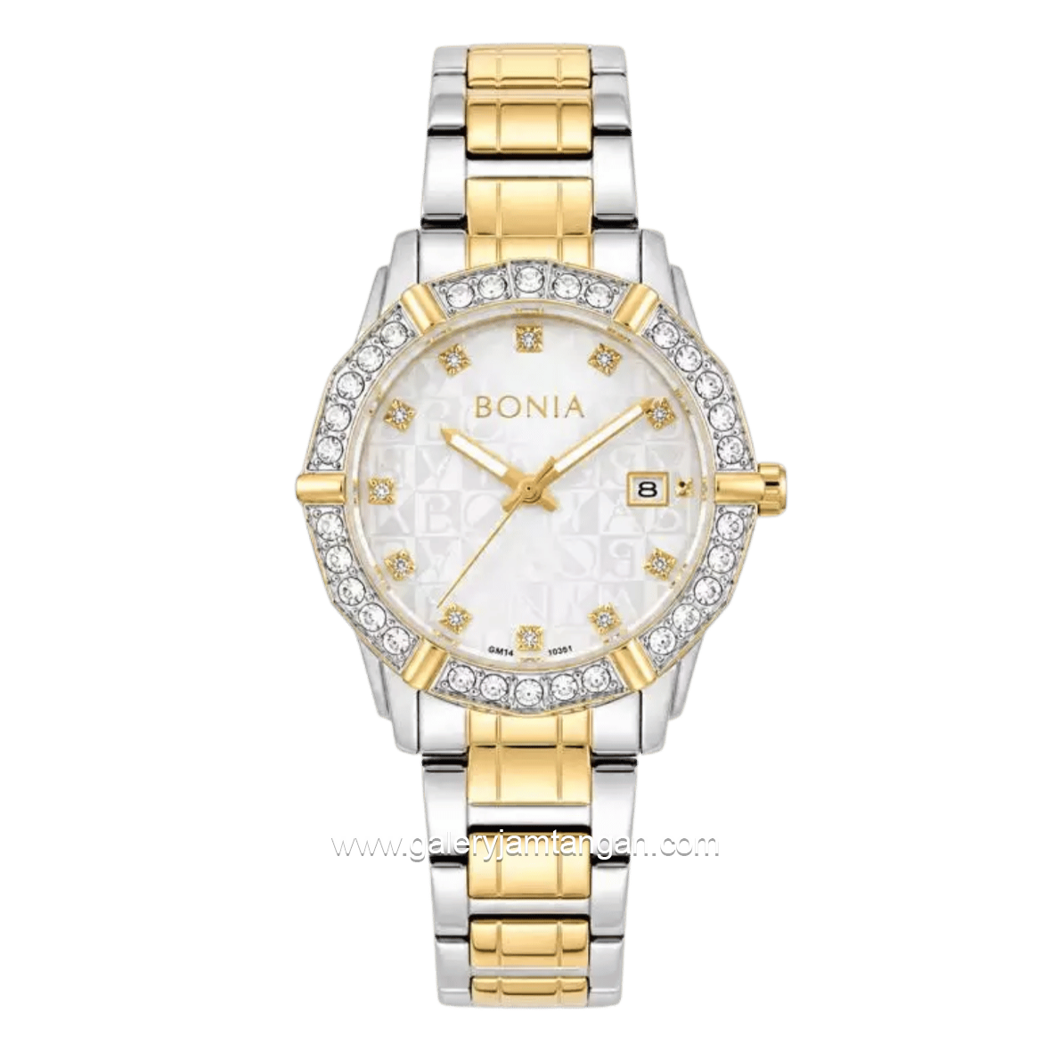 BONIA ROSSO BNR10988-2117S Combi Silver Gold Stainless Steel Strap