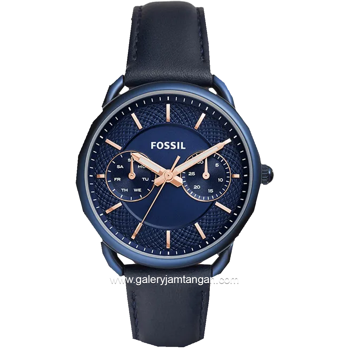 FOSSIL ES4092 Womens Watch Blue Leather Strap