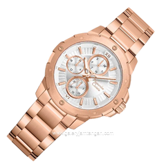 Alexandre Christie AC 6410 BF BRGSL-2 Silver Dial Rose Gold Stainless Steel Strap