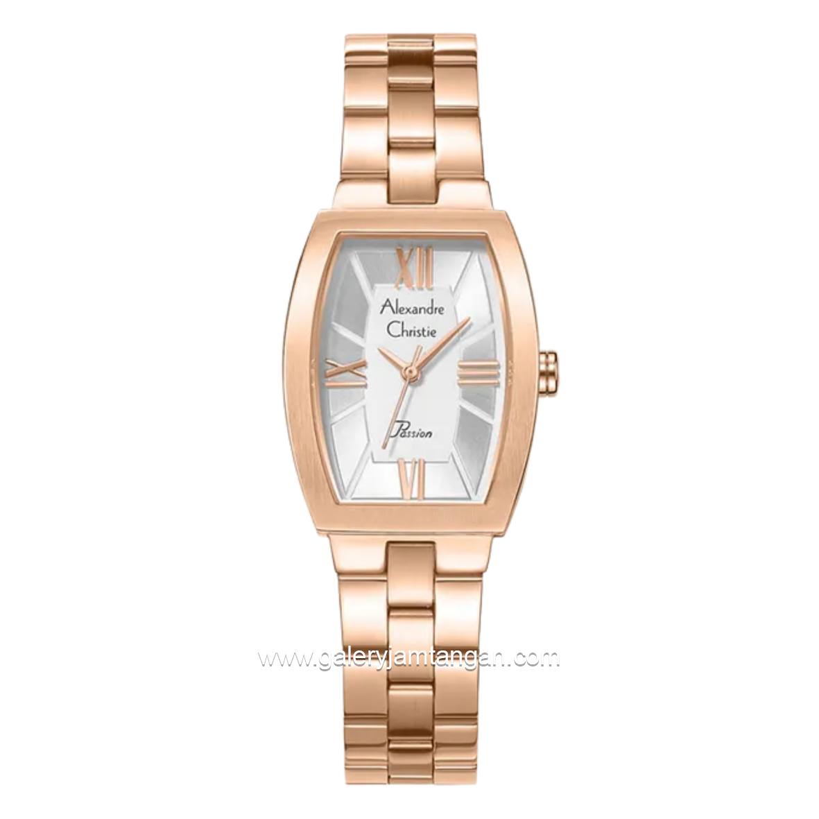 Alexandre Christie Passion AC 2B59 LH Silver Dial Rose Gold Stainless Steel Strap