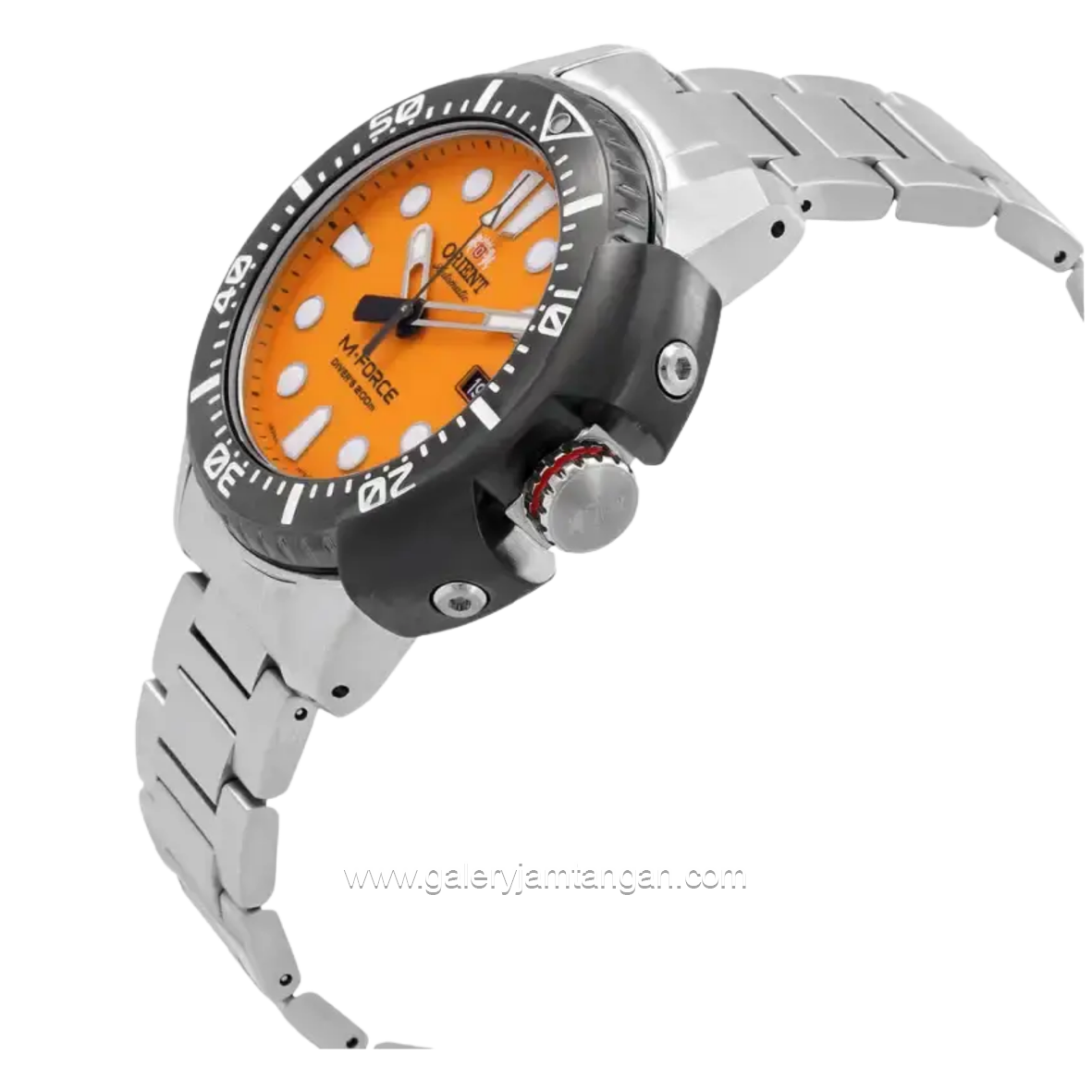 ORIENT M FORCE RA-AC0L08Y00 Dial Orange Stainless Steel Strap
