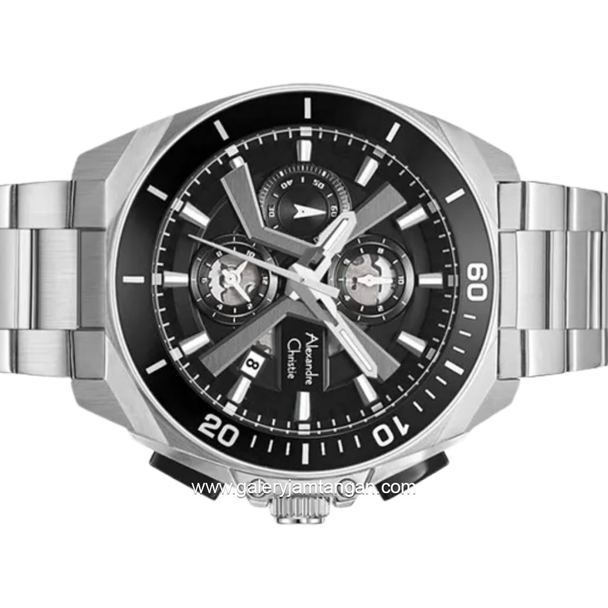 Alexandre Christie Chronograph AC F6695 MCFTBBA Stainless Steel Strap