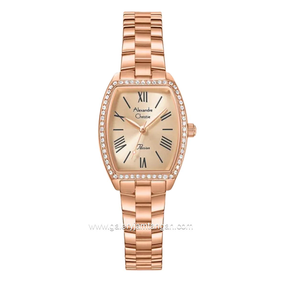 Alexandre Christie Passion AC 2C10 LH BRGLN Rose Gold Dial Rose Gold Stainless Steel Strap