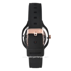 Alexandre Christie Passion AC 2B77 LH RRGBA Black Dial Black Rubber Strap