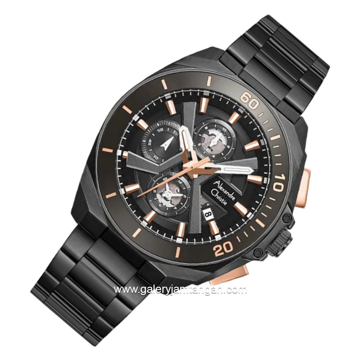 Alexandre Christie Chronograph AC F6695 MCFEPBARG Stainless Steel Strap
