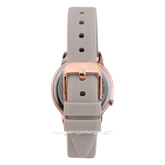 Alexandre Christie AC 9393 LH Cream Rosegold Rubber Strap