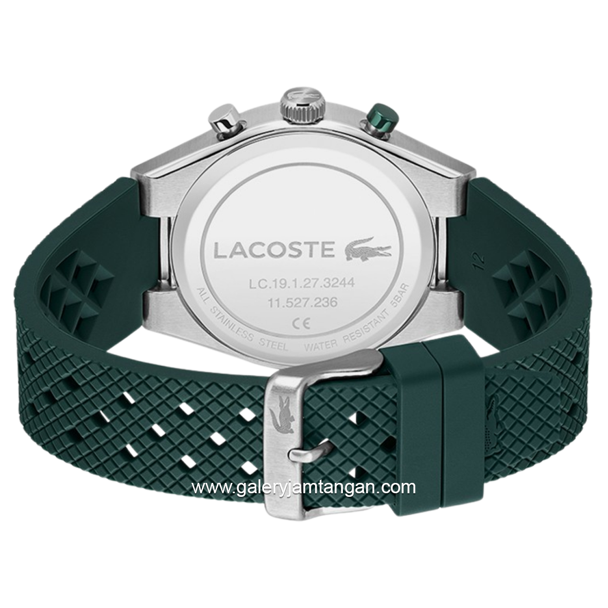 LACOSTE LINE RACER 2011497 Dial Green Rubber Strap